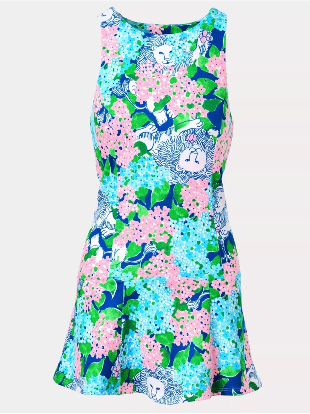 NWT Lilly Pulitzer XL UPF 50+ Luxletic Westley Dress “Lydia The 🦁” ✨Retail💲158
